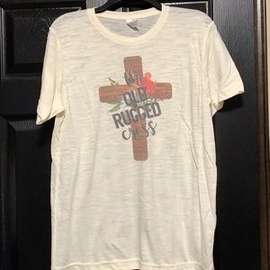 Old rugged cross graphic tee